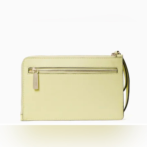 Kate Spade ~ Staci Medium L Zip Wristlet in Lemon Fondant - Picture 3 of 9